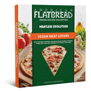 American Flatbreads 10 Inch Vegan Meat Combination 11.2 Ounce Size - 6 Per Case.