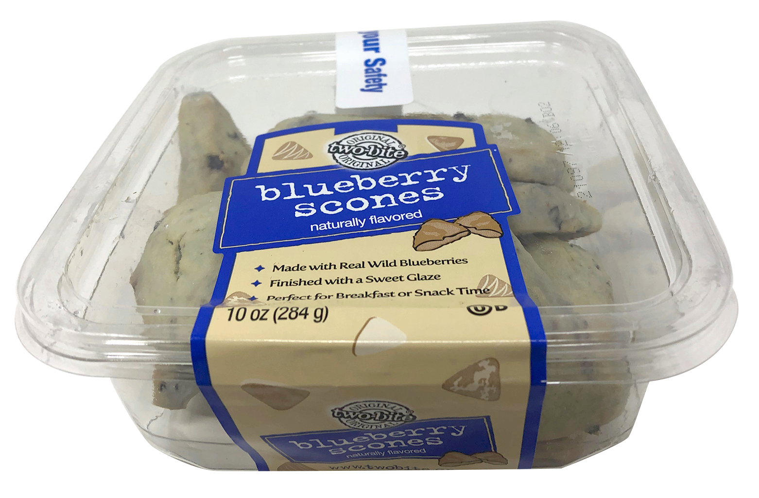 Two Bite® Blueberry Scones 10 Ounce Size - 24 Per Case.
