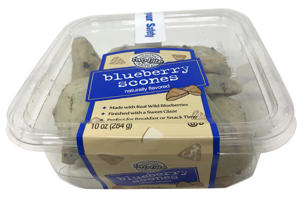 Two Bite® Blueberry Scones 10 Ounce Size - 24 Per Case.