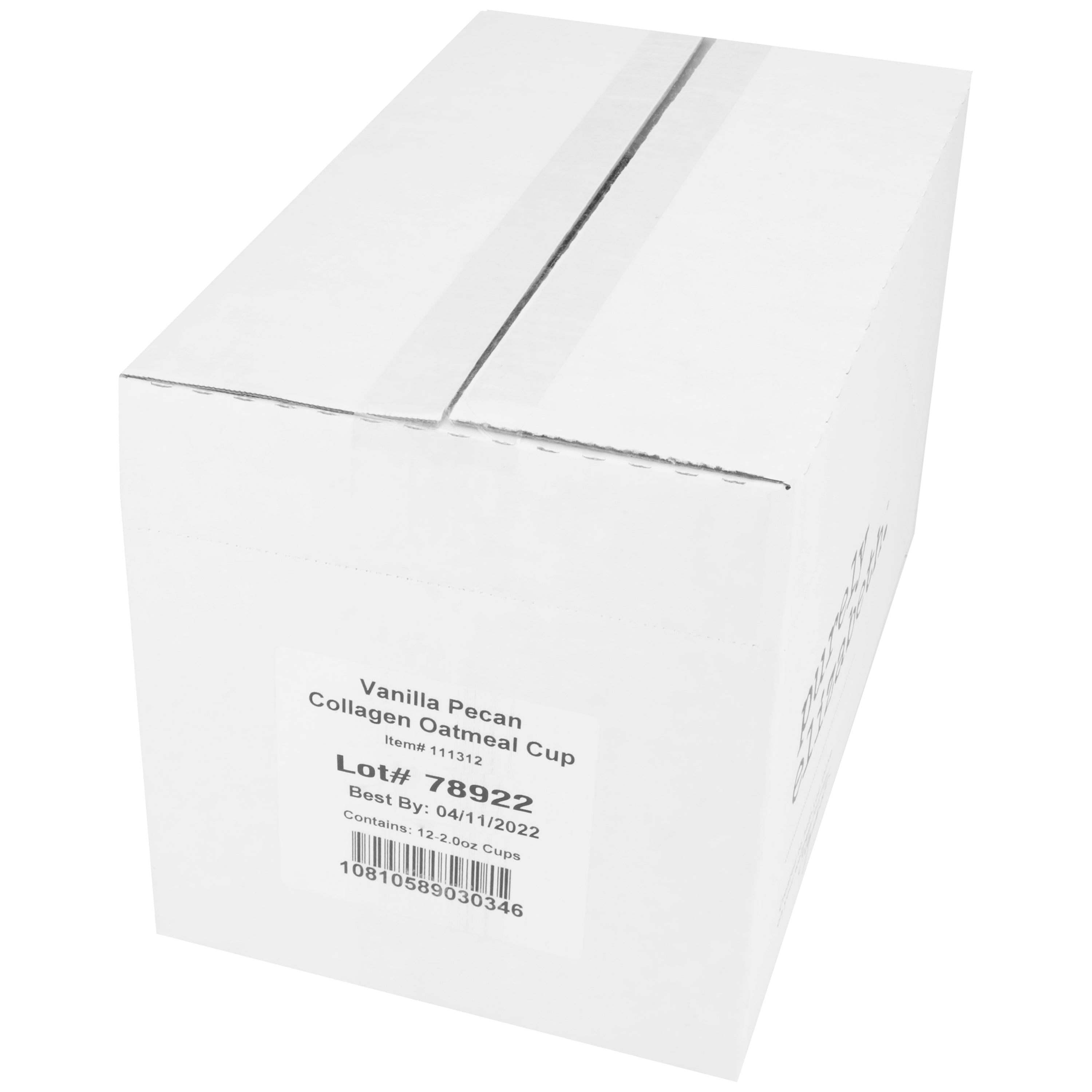 Purely Elizabeth Vanilla Pecan Collagen Oatmeal 2 Ounce Size - 12 Per Case.