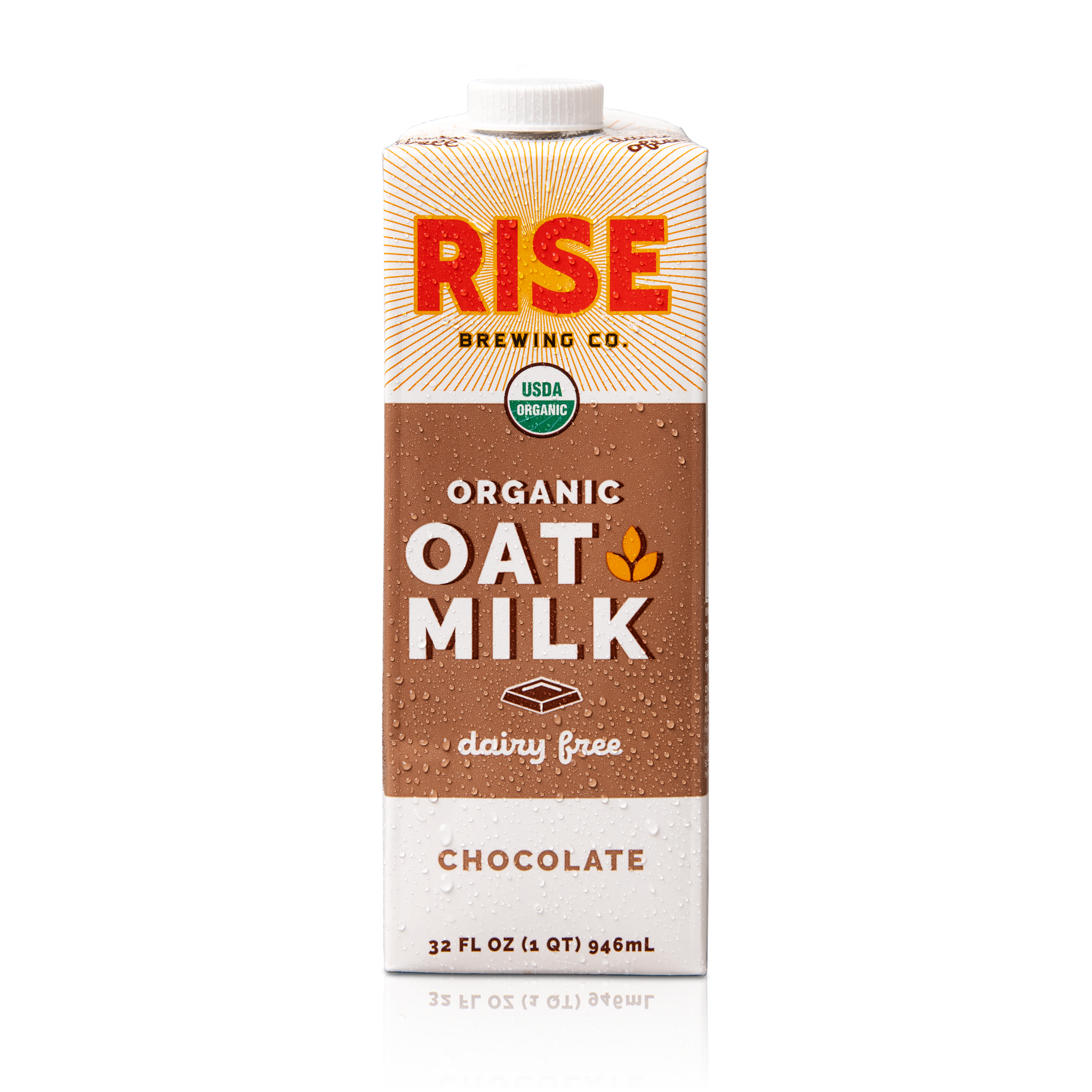 Rise Brewing Co Chocolate Oat Milk 32 Fluid Ounce - 6 Per Case.
