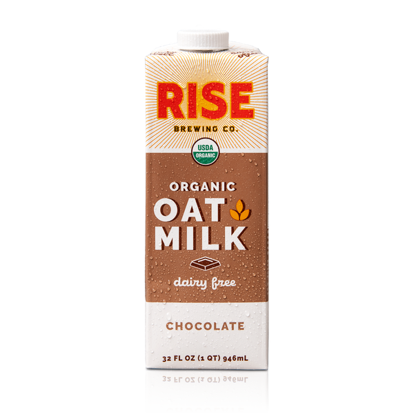 Rise Brewing Co Chocolate Oat Milk 32 Fluid Ounce - 6 Per Case.