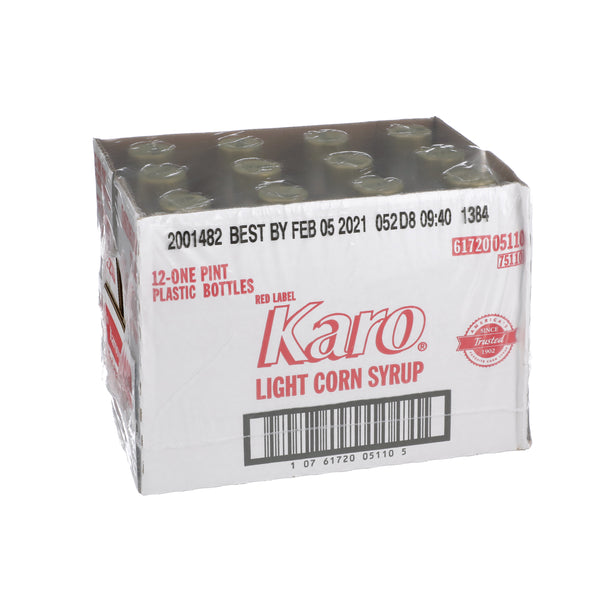 Karo Corn Syrup Light 16 Fluid Ounce - 12 Per Case.