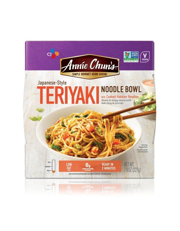 Annie Chun's Teriyaki Noodle Bowl 7.8 Ounce Size - 6 Per Case.