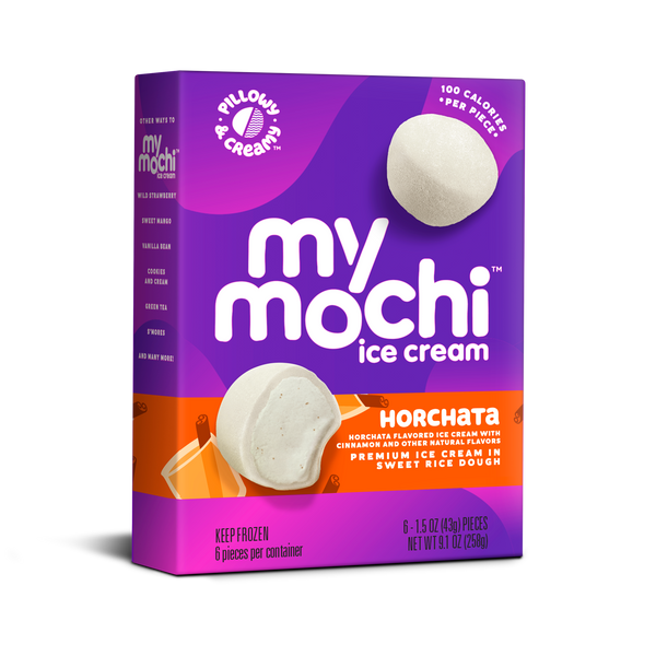 Mymochi Horchata Mochi Ice Cream 6 Count Packs - 12 Per Case.