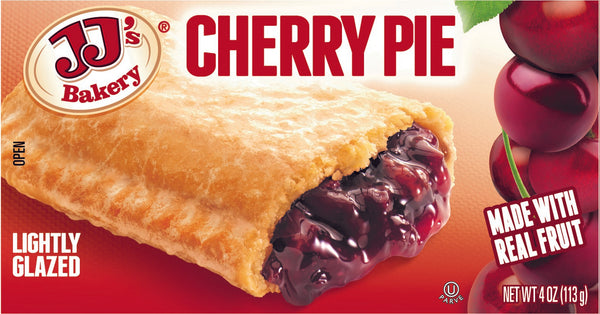 Jj's Bakery Cherry Pie Display 4 Ounce Size - 48 Per Case.