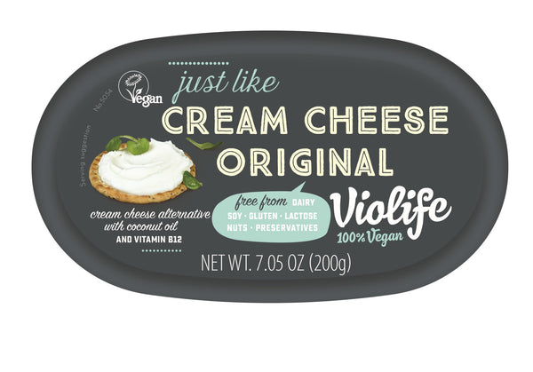Violife Vegan Just Like Cream Cheese Orginal 7.05 Ounce Size - 8 Per Case.