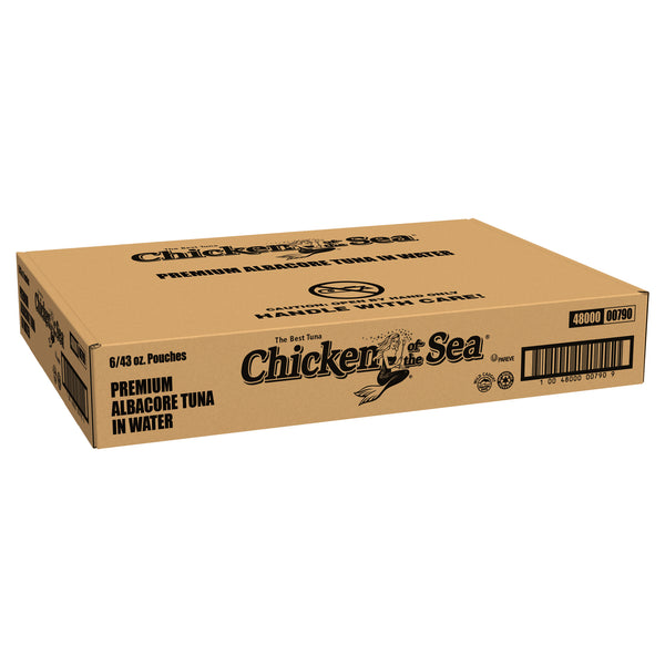 Chicken Of The Sea Premium Albacore Tuna Pouch 43 Ounce Size - 6 Per Case.