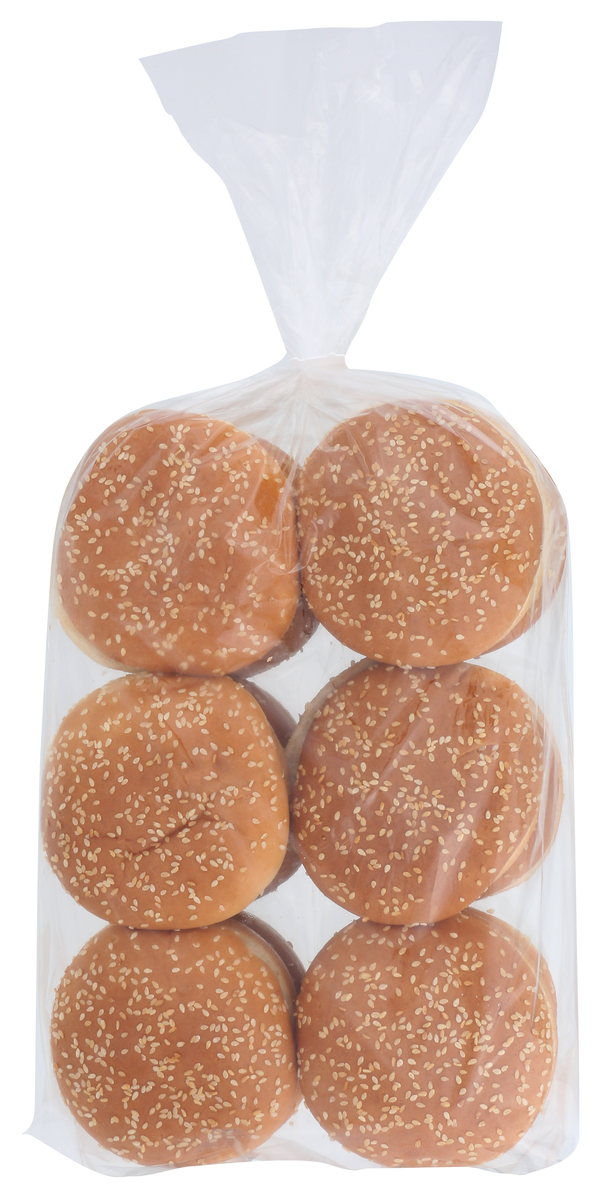 Bun Hamburger Sliced Sesame " Frozen 8 Each - 8 Per Case.