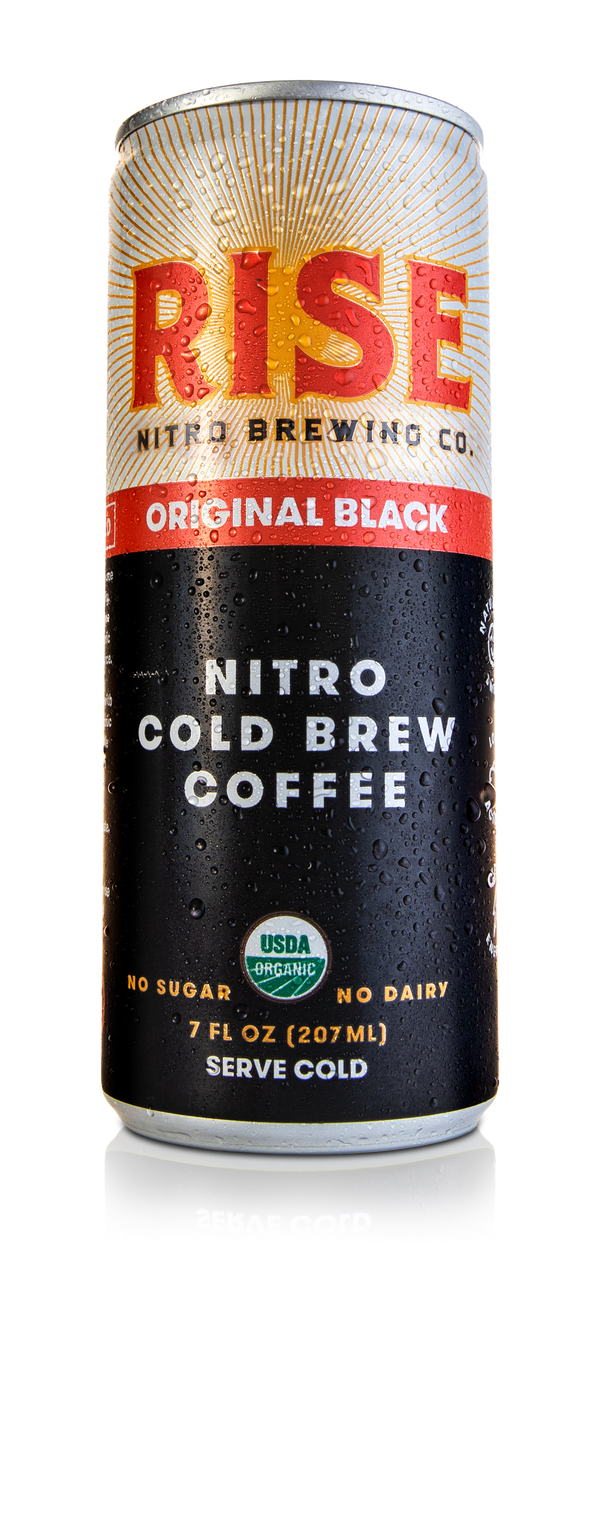 Rise Brewing Co Original Black Nitro Cold Brew Coffee 7 Fluid Ounce - 12 Per Case.
