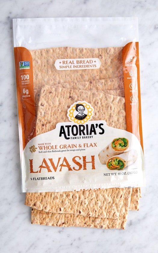 Atoria's Family Whole Grain Lavash Retail 10 Ounce Size - 10 Per Case.