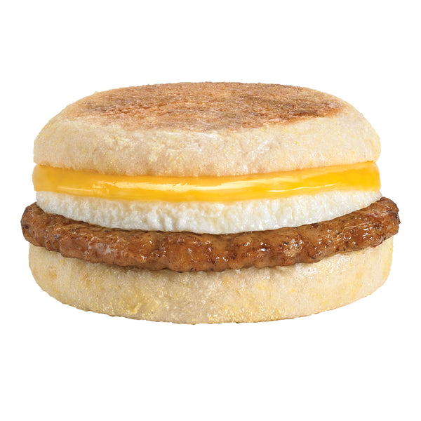 Deli Express Sausage Egg & Cheese On An English Muffin 5.4 Ounce Size - 12 Per Case.