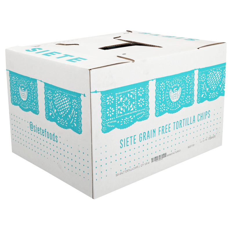 Siete Sea Salt Tortilla Chips 5 Ounce Size - 12 Per Case.