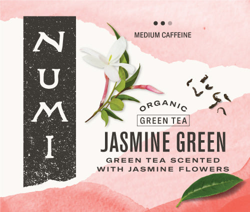 Numi Organic Tea Jasmine Green Tea 100 Count Packs - 1 Per Case.