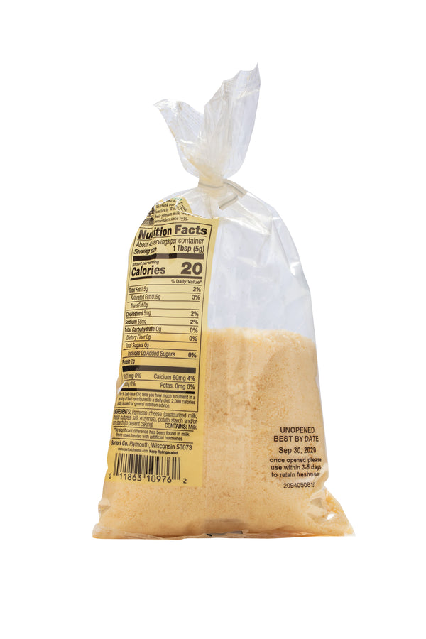 Parmesan Cheese Grated Bag 7 Ounce Size - 16 Per Case.