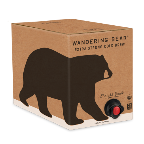 Wandering Bear Coffee Black Cold Brew 18 Pound Each - 2 Per Case.