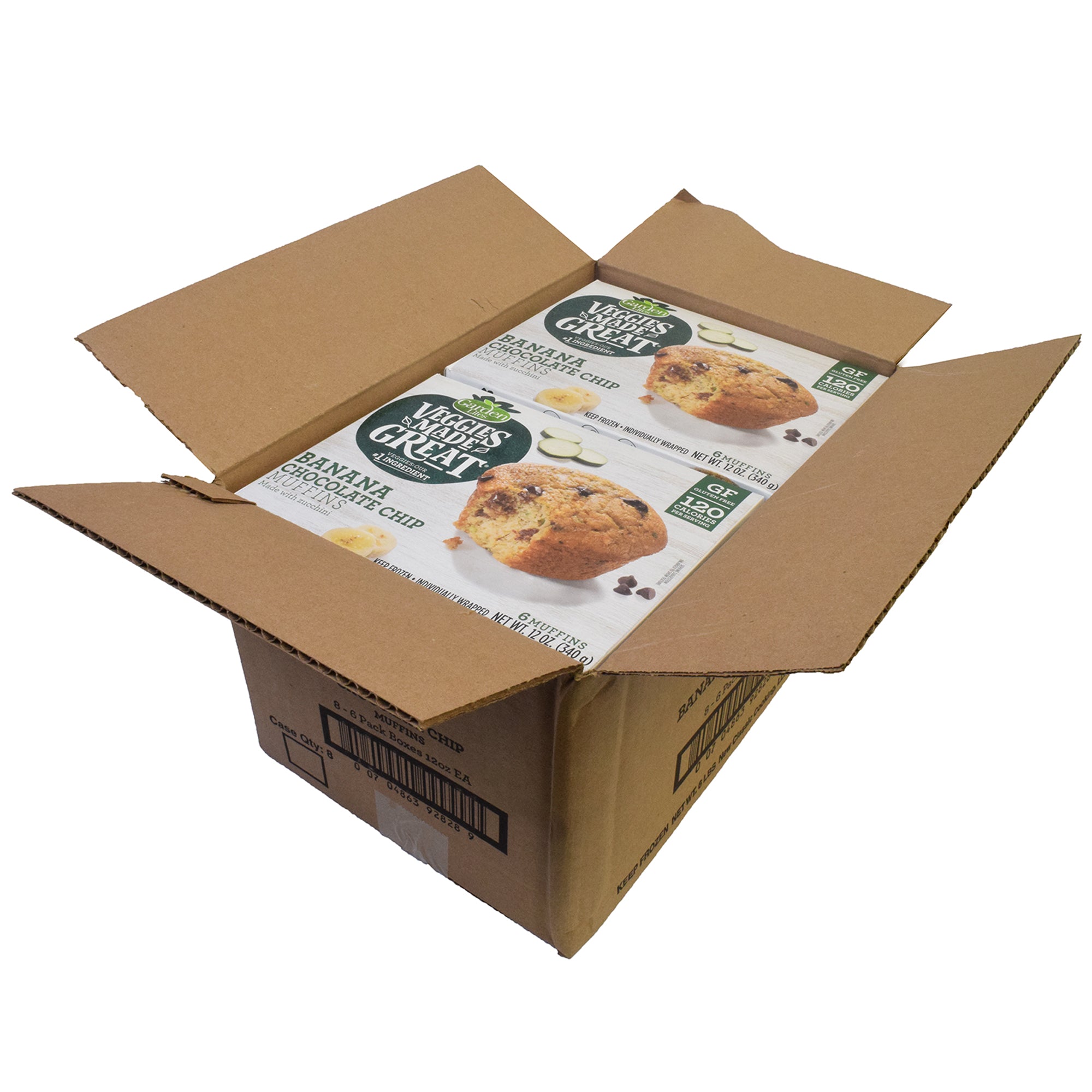 Veggie Made Great Banana Chocolate Chip Muffins 12 Ounce Size - 8 Per Case.