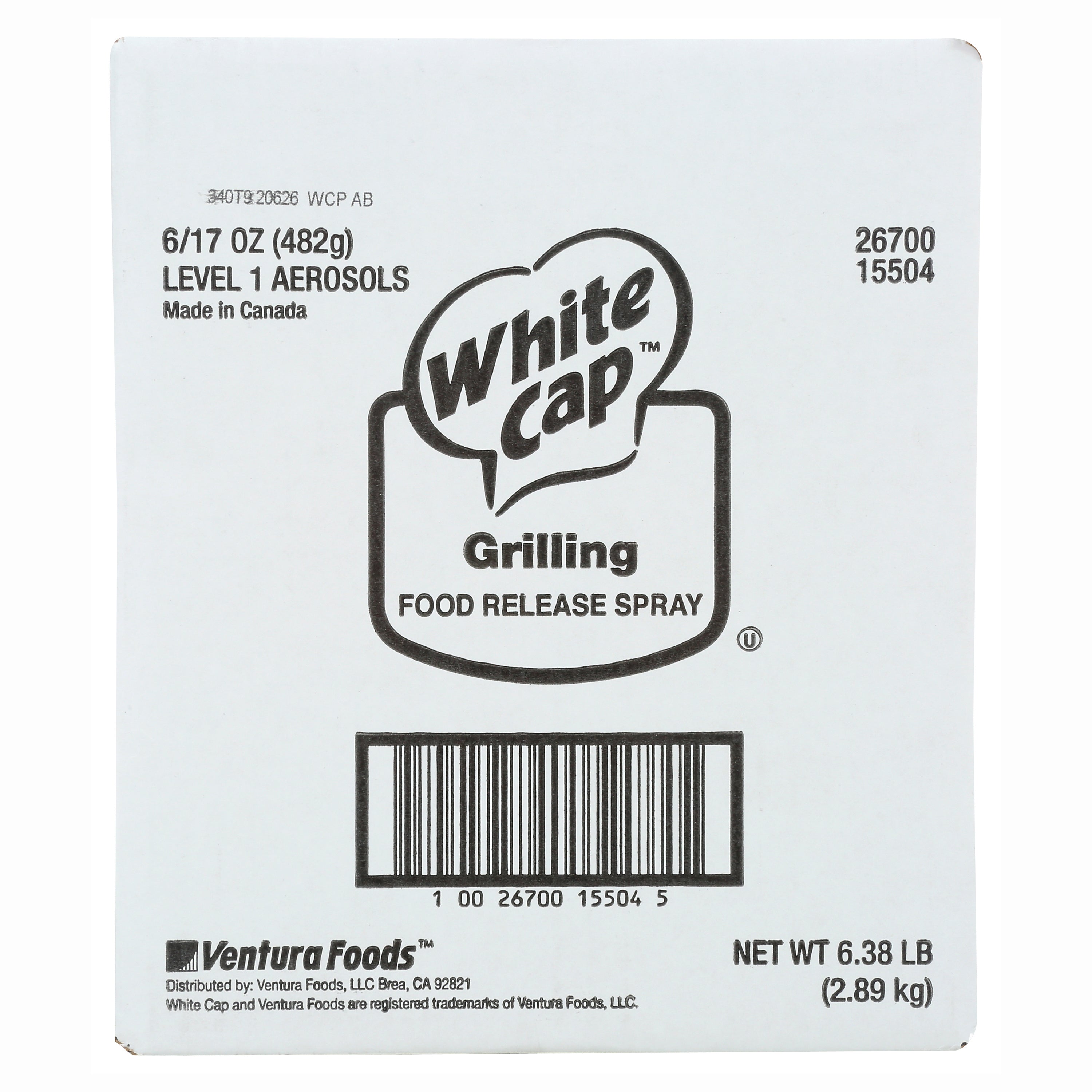 Food Release Spray Grill 17 Ounce Size - 6 Per Case.