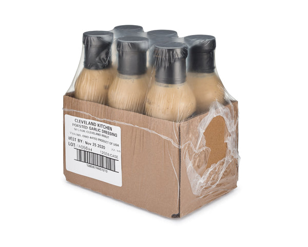 Cleveland Kitchen Roasted Garlic Fermented Dressing & Marinade 12 Fluid Ounce - 6 Per Case.