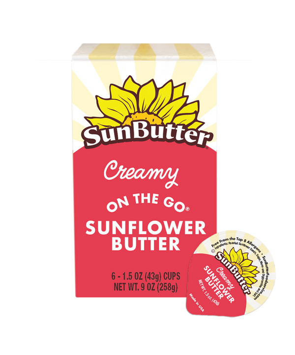 Sunbutter Creamy On The Go Canisters 9 Ounce Size - 6 Per Case.
