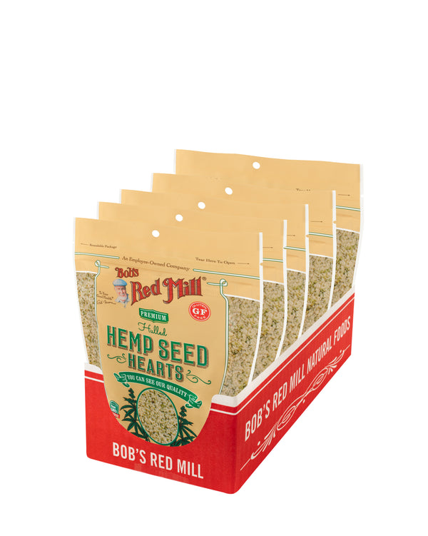 Bob's Red Mill Hulled Hemp Seed Hearts 8 Ounce Size - 5 Per Case.