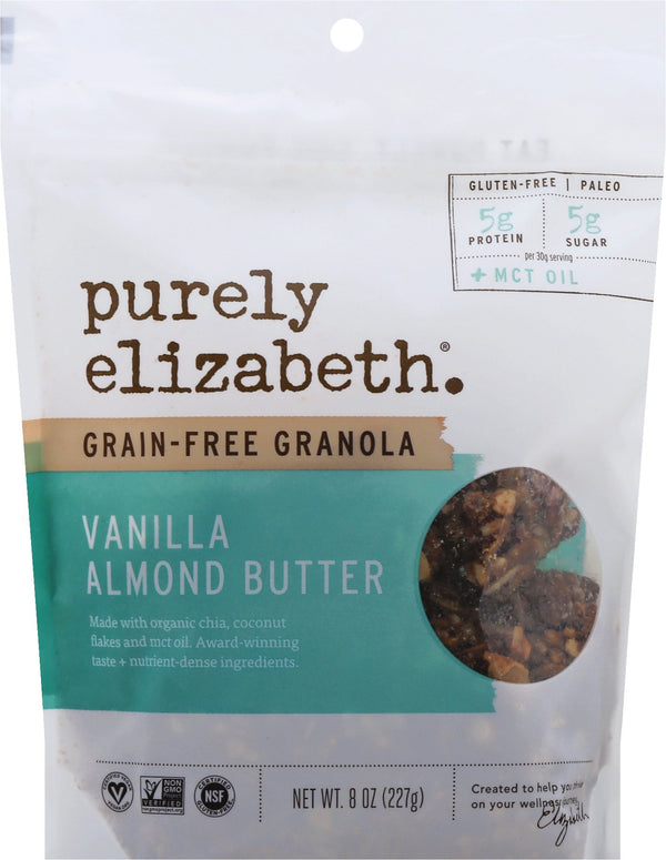 Purely Elizabeth Grain Free Vanilla Almond Butter 8 Ounce Size - 6 Per Case.