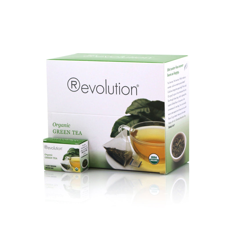 Revolution Tea Tea Organic Green 2.33 Ounce Size - 4 Per Case.