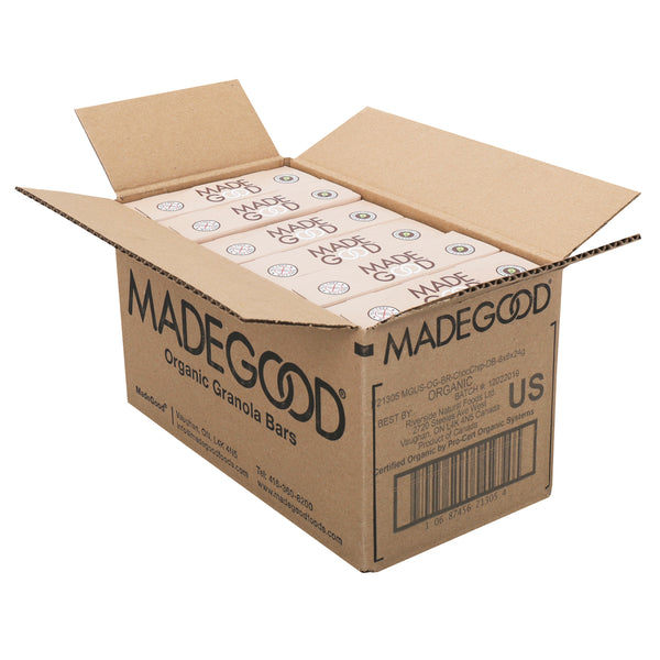 Madegood Chocolate Chip Granola Snack Bar 6 Count Packs - 6 Per Case.