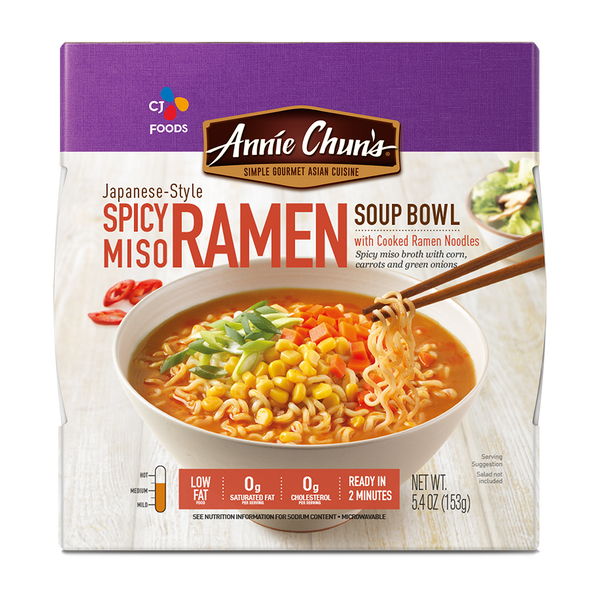 Annie Chun's Spicy Miso Ramen 5.4 Ounce Size - 6 Per Case.