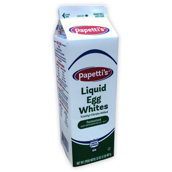 Papetti's Liquid Egg Whites With Triethyl Citrate 2 Pound Each - 15 Per Case.
