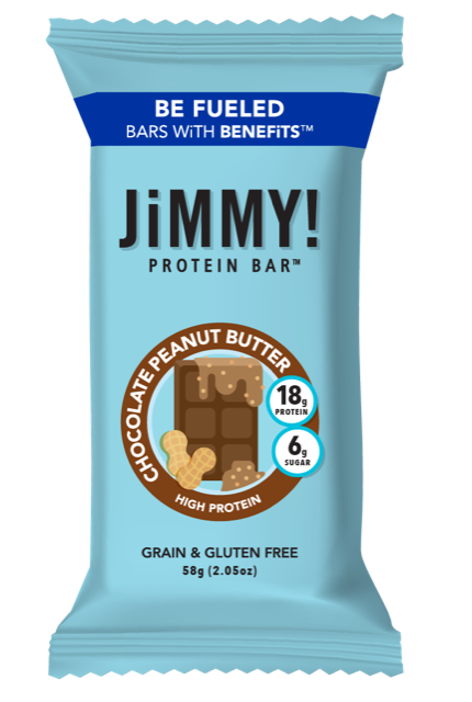 Jimmybar! Chocolate Peanut Butter 2.05 Ounce Size - 144 Per Case.