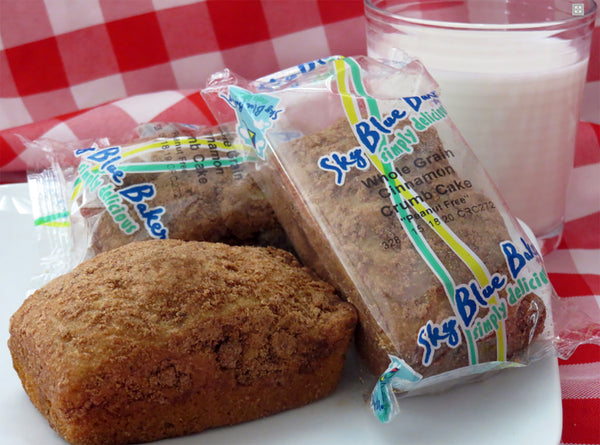 Sky Blue Foods Cinnamon Crumb Loaf Whole Grain 3 Ounce Size - 72 Per Case.