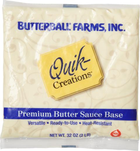 Quik Creations Premium Butter Sauce Base 2 Pound Each - 8 Per Case.