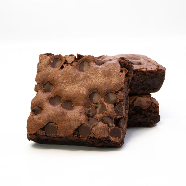 David's Gluten Free Thaw N'sell Chocolate Chip Brownie Individually Wrapped 3.5 Ounce Size - 48 Per Case.