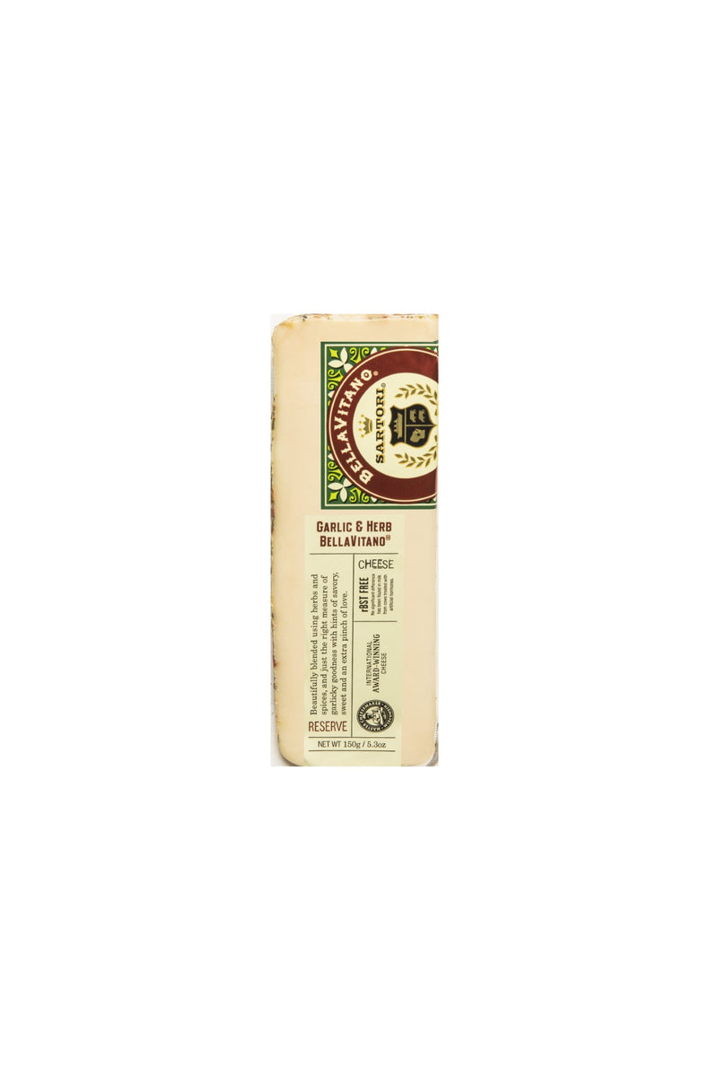 Garlic & Herb Bellavitano Cheese Wedges 5.3 Ounce Size - 12 Per Case.
