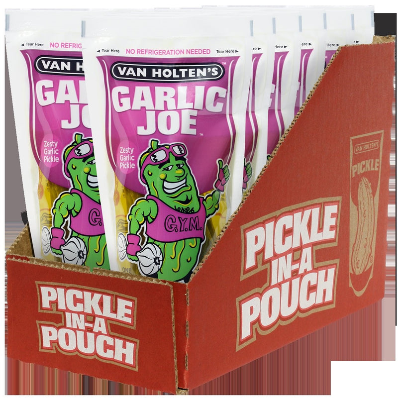 Van Holten's Garlic Joe Pickle Individually Packed In A Pouch 1 Each - 12 Per Case.