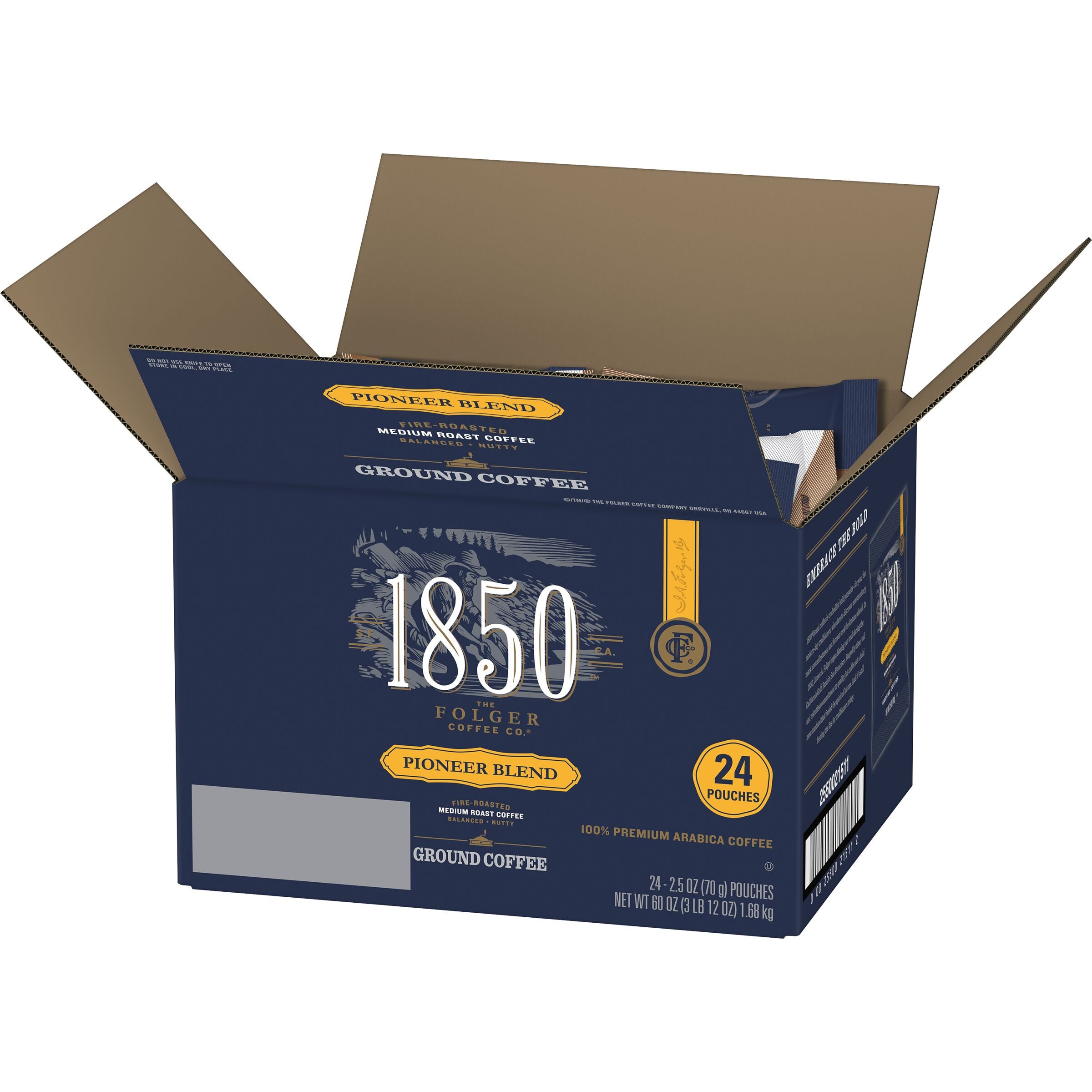 Folgers Pioneer Blend 2.5 Ounce Size - 1 Per Case.