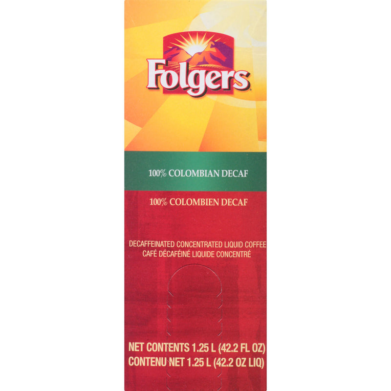 Folgers Decaffeinated Colombian 1.25 Liter - 2 Per Case.
