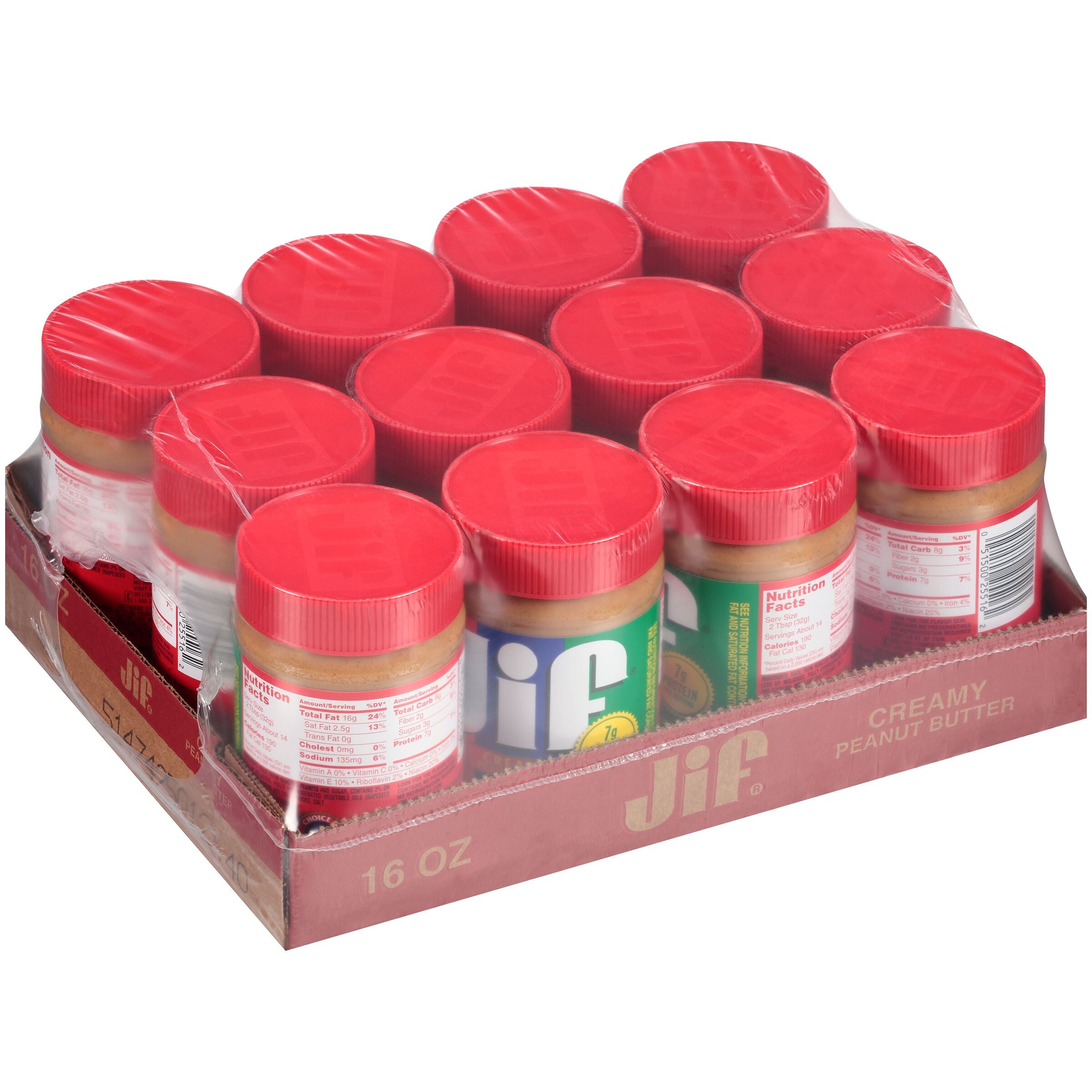 Peanut Butter Creamy 16 Ounce Size - 12 Per Case.