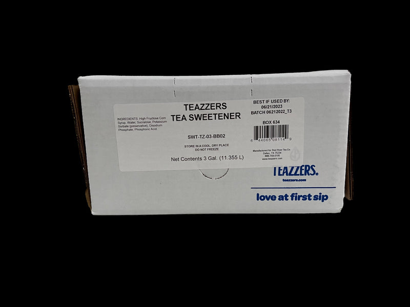 Teazzers Sweetner Liquid 3 Gallon - 1 Per Case.