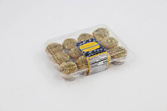 Blueberry Mini Muffin 10.5 Ounce Size - 10 Per Case.