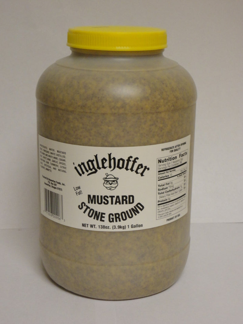 Ing Stone Ground Mustard Gal 144 Ounce Size - 4 Per Case.