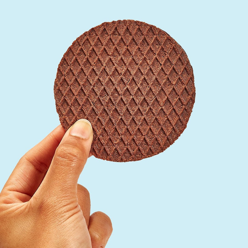 Rip Van Wafels Low Sugar Chocolate Brownie Singles 1.16 Ounce Size - 48 Per Case.