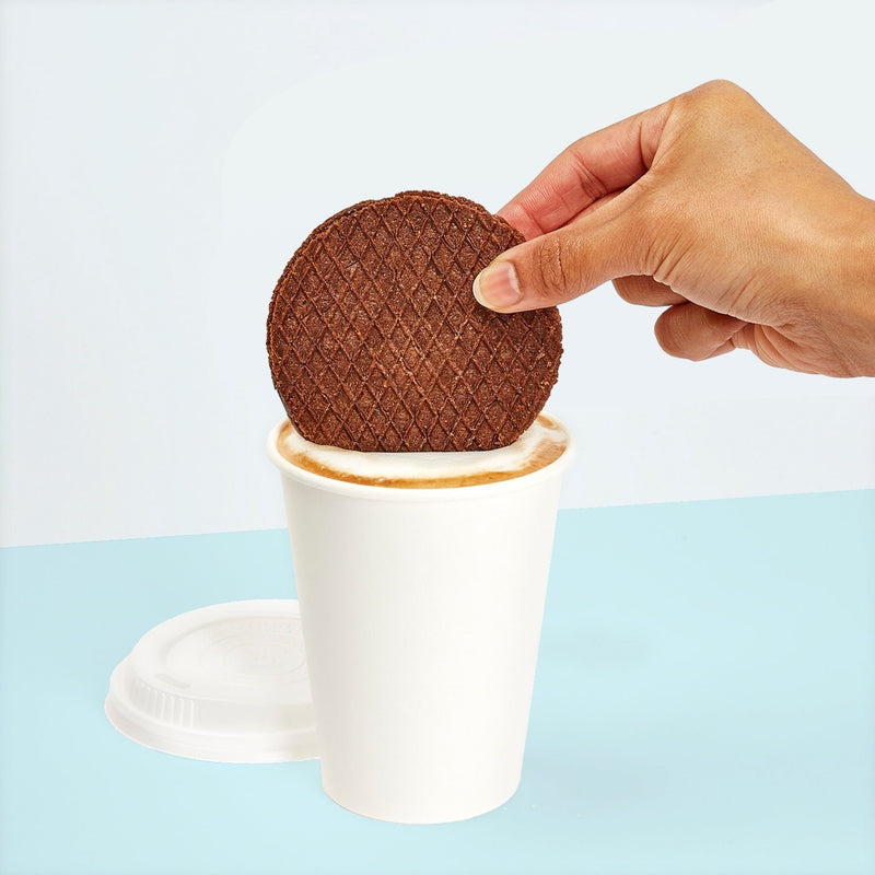 Rip Van Wafels Low Sugar Chocolate Brownie Singles 1.16 Ounce Size - 48 Per Case.