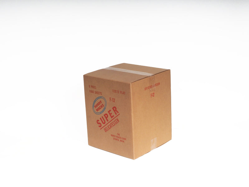 Handy Wacks Deli Paper Flat Brown 2"x2"x5" 1000 Count Packs - 6 Per Case.
