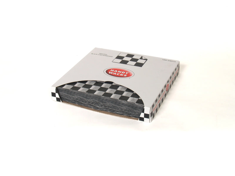Handy Wacks Checkerboard Black 2"x2"x5" 1000 Count Packs - 6 Per Case.