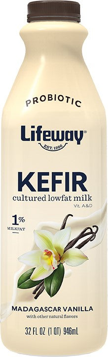 Vanilla Low Fat Kefir 32 Fluid Ounce - 6 Per Case.