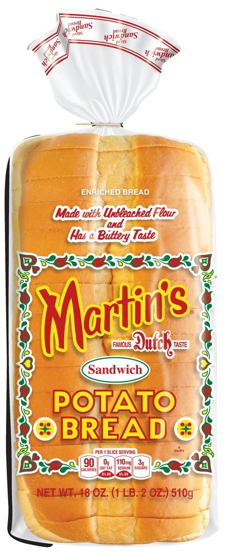 Martins Potato Bread 16 Each - 8 Per Case.