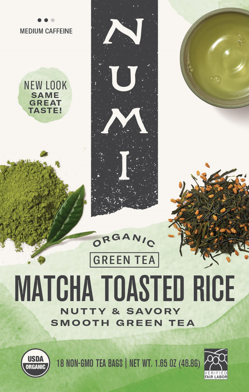 Numi Matcha Toasted Rice Green Tea 18 Each - 6 Per Case.