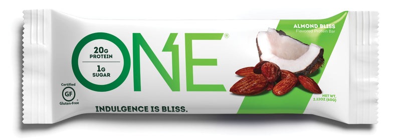 One Brand Almond Bliss Bar 2.12 Ounce Size - 72 Per Case.